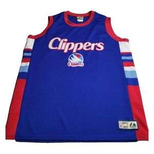 Majestic Hardwood Classics San Diego Clippers Jersey Men's XXL Basketball NBA‎